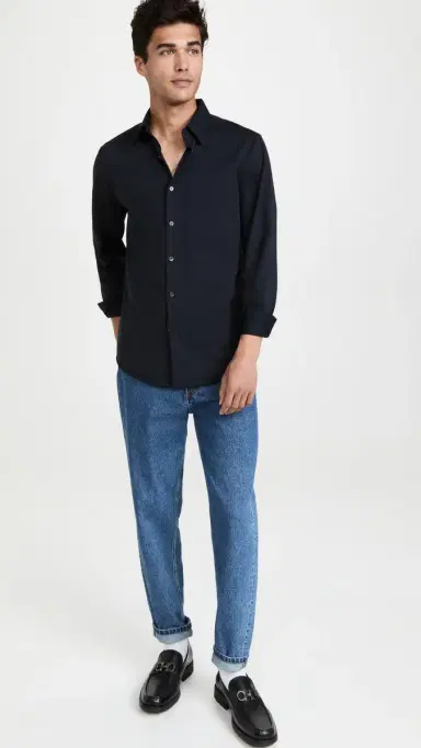 Theory ylvain tructure Knit Shirt Eclipse | Thumbnail 5 Theory ylvain tructure Knit Shirt Eclipse | Thumbnail 5