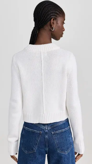 La Ligne Solid Mini arin Sweater Cream | Thumbnail 3 La Ligne Solid Mini arin Sweater Cream | Thumbnail 3