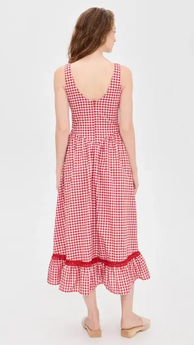 Peixoto Liam Midi Dress riracha Gingham | Thumbnail 3 Peixoto Liam Midi Dress riracha Gingham | Thumbnail 3