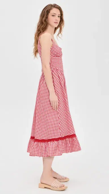 Peixoto Liam Midi Dress riracha Gingham | Thumbnail 4 Peixoto Liam Midi Dress riracha Gingham | Thumbnail 4