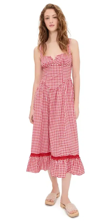 Peixoto Liam Midi Dress riracha Gingham | Thumbnail 1 Peixoto Liam Midi Dress riracha Gingham | Thumbnail 1