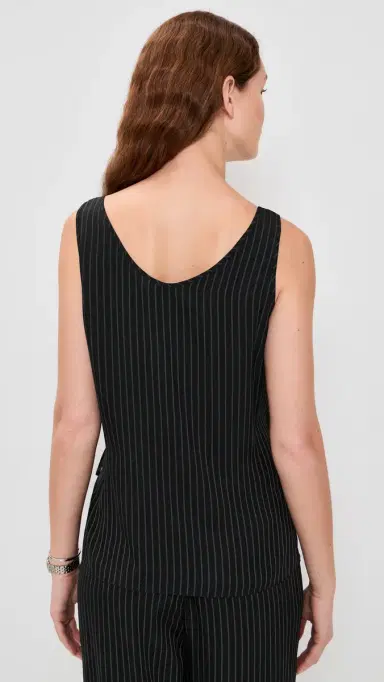 Theory Tie Easy Tank Top Black multi | Thumbnail 3 Theory Tie Easy Tank Top Black multi | Thumbnail 3