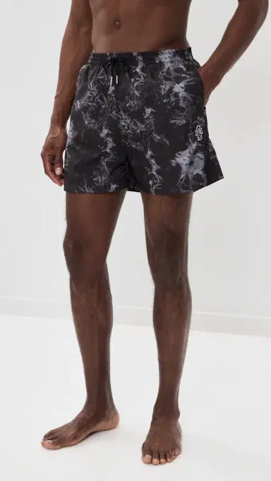 STOCKHOLM SURFBOARD CLUB Ingo Swim Shorts 4 Acid Black | Thumbnail 2 STOCKHOLM SURFBOARD CLUB Ingo Swim Shorts 4 Acid Black | Thumbnail 2