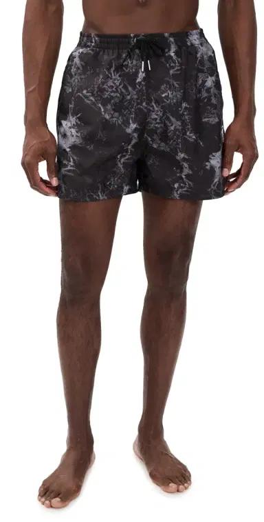 STOCKHOLM SURFBOARD CLUB Ingo Swim Shorts 4 Acid Black | Thumbnail 1 STOCKHOLM SURFBOARD CLUB Ingo Swim Shorts 4 Acid Black | Thumbnail 1