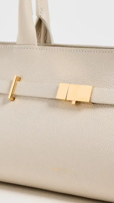 DeMellier The New York Shoulder Bag Off White Small Grain One Size | Thumbnail 5 DeMellier The New York Shoulder Bag Off White Small Grain One Size | Thumbnail 5