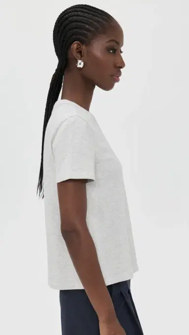 Madewell The Perfect Crewneck Tee in Allday Jersey Heather late | Thumbnail 4 Madewell The Perfect Crewneck Tee in Allday Jersey Heather late | Thumbnail 4