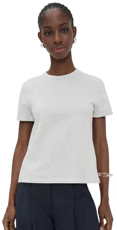 Madewell The Perfect Crewneck Tee in Allday Jersey Heather late | Thumbnail 1 Madewell The Perfect Crewneck Tee in Allday Jersey Heather late | Thumbnail 1