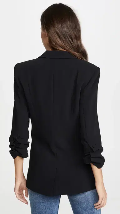 Cinq à Sept Crepe Khloe Blazer Black 2 | Thumbnail 3 Cinq à Sept Crepe Khloe Blazer Black 2 | Thumbnail 3