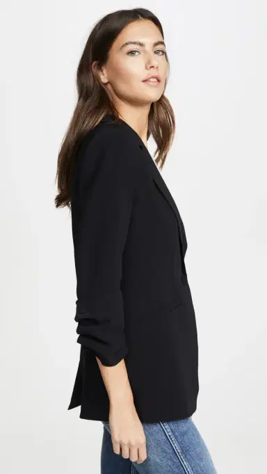 Cinq à Sept Crepe Khloe Blazer Black 2 | Thumbnail 4 Cinq à Sept Crepe Khloe Blazer Black 2 | Thumbnail 4