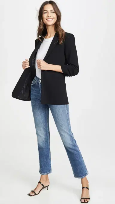 Cinq à Sept Crepe Khloe Blazer Black 2 | Thumbnail 5 Cinq à Sept Crepe Khloe Blazer Black 2 | Thumbnail 5