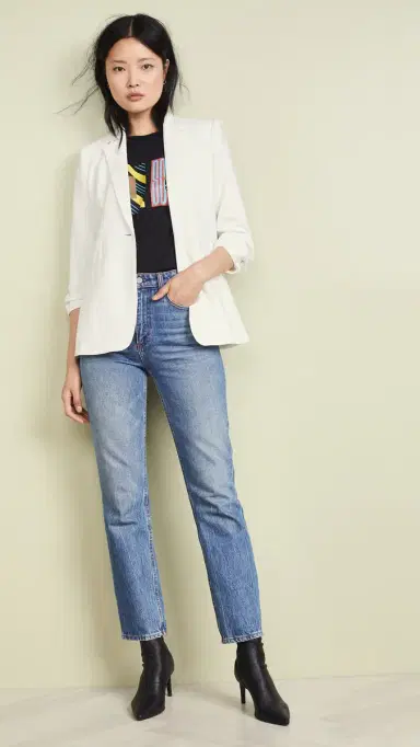 Cinq à Sept Crepe Khloe Blazer Ivory 2 | Thumbnail 5 Cinq à Sept Crepe Khloe Blazer Ivory 2 | Thumbnail 5
