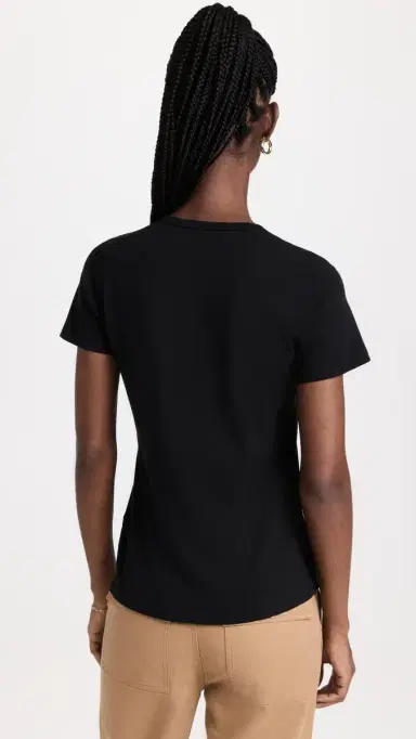 Jenni Kayne Cotton Slim Tee Black | Thumbnail 3 Jenni Kayne Cotton Slim Tee Black | Thumbnail 3