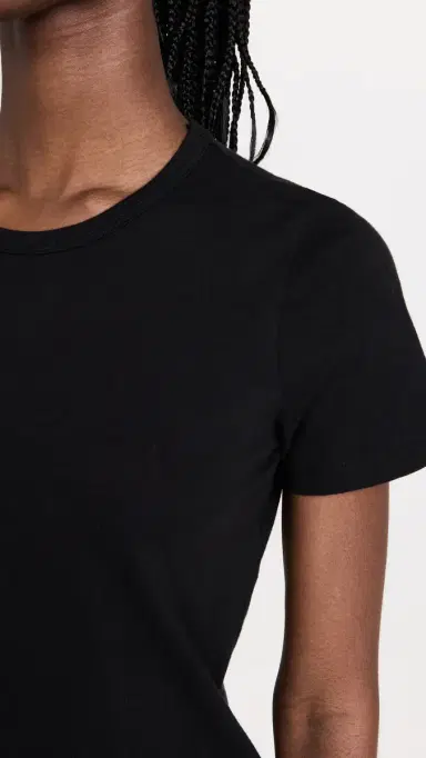 Jenni Kayne Cotton Slim Tee Black | Thumbnail 6 Jenni Kayne Cotton Slim Tee Black | Thumbnail 6