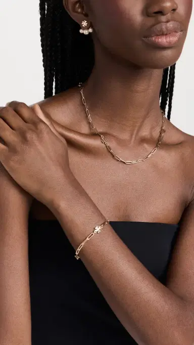 Tory Burch Good Luck Chain Necklace | Thumbnail 3 Tory Burch Good Luck Chain Necklace | Thumbnail 3