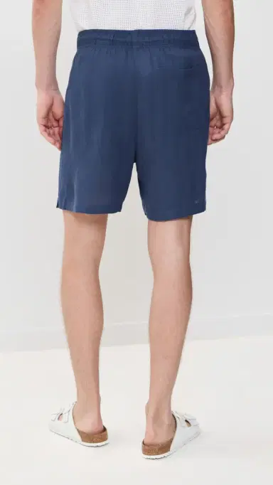 Onia Classic Pull On Linen Shorts 6 Vintage Indigo | Thumbnail 3 Onia Classic Pull On Linen Shorts 6 Vintage Indigo | Thumbnail 3