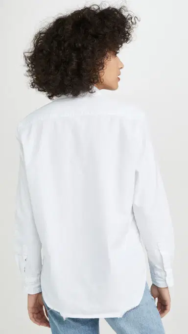 Frank & Eileen Eileen Tattered Denim Shirt White | Thumbnail 3 Frank & Eileen Eileen Tattered Denim Shirt White | Thumbnail 3