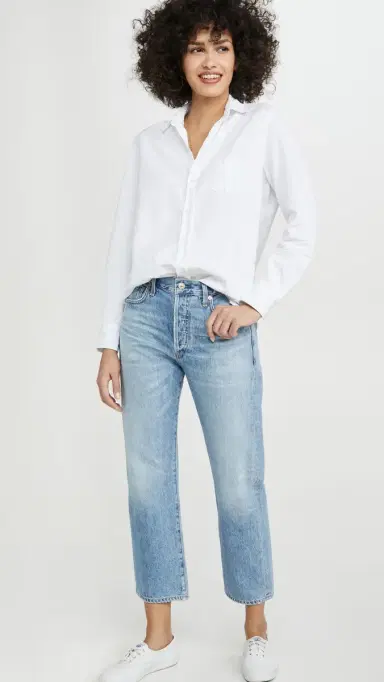 Frank & Eileen Eileen Tattered Denim Shirt White | Thumbnail 5 Frank & Eileen Eileen Tattered Denim Shirt White | Thumbnail 5