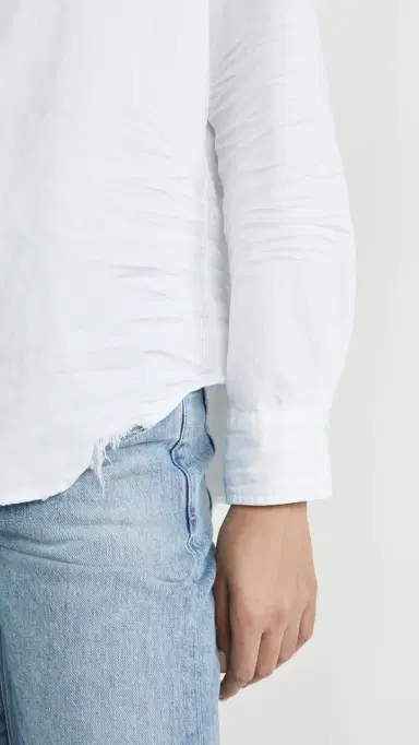 Frank & Eileen Eileen Tattered Denim Shirt White | Thumbnail 6 Frank & Eileen Eileen Tattered Denim Shirt White | Thumbnail 6