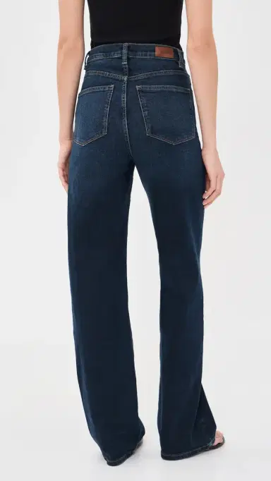 DL1961 Karmine Refined Wide Leg SculptSystem High Rise Jeans Dark Sea (Original '61) 28 | Thumbnail 3 DL1961 Karmine Refined Wide Leg SculptSystem High Rise Jeans Dark Sea (Original '61) 28 | Thumbnail 3