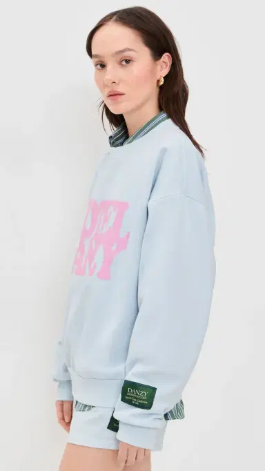 DANZY Crew Sweatshirt Blue | Thumbnail 4 DANZY Crew Sweatshirt Blue | Thumbnail 4