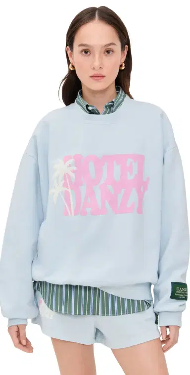 DANZY Crew Sweatshirt Blue | Thumbnail 1 DANZY Crew Sweatshirt Blue | Thumbnail 1