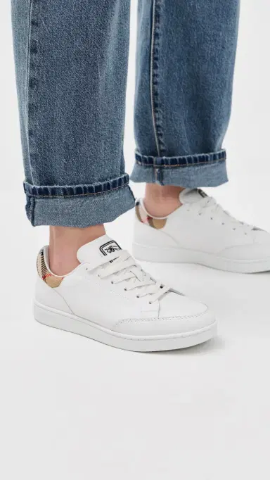 Burberry Leather Set Sneakers | Thumbnail 3 Burberry Leather Set Sneakers | Thumbnail 3