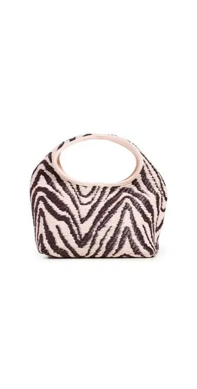 Loeffler Randall Kenzie Mini Bucket Clutch Vintage Zebra One Size | Thumbnail 1 Loeffler Randall Kenzie Mini Bucket Clutch Vintage Zebra One Size | Thumbnail 1