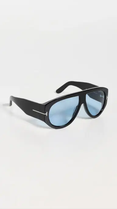 Tom Ford Bronson Sunglasses Shiny Black One Size | Thumbnail 5 Tom Ford Bronson Sunglasses Shiny Black One Size | Thumbnail 5
