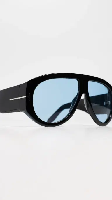 Tom Ford Bronson Sunglasses Shiny Black One Size | Thumbnail 6 Tom Ford Bronson Sunglasses Shiny Black One Size | Thumbnail 6