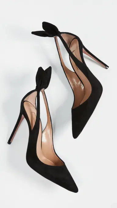 Aquazzura Bow Tie Pumps 105mm Black | Thumbnail 5 Aquazzura Bow Tie Pumps 105mm Black | Thumbnail 5