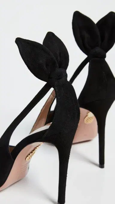 Aquazzura Bow Tie Pumps 105mm Black | Thumbnail 6 Aquazzura Bow Tie Pumps 105mm Black | Thumbnail 6