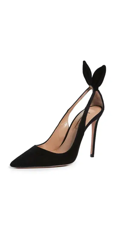 Aquazzura Bow Tie Pumps 105mm Black | Thumbnail 1 Aquazzura Bow Tie Pumps 105mm Black | Thumbnail 1