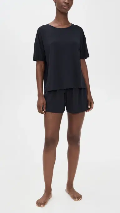 Eberjey Gisele Everyday Relaxed Shorts Black | Thumbnail 5 Eberjey Gisele Everyday Relaxed Shorts Black | Thumbnail 5