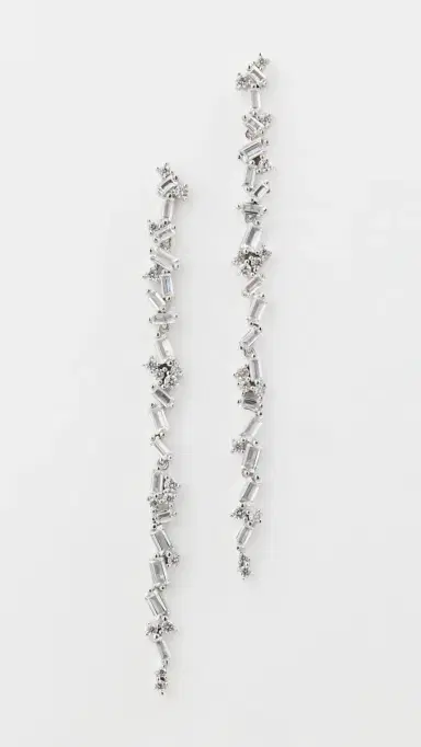 SHASHI Tuxedo Earrings Silver One Size | Thumbnail 2 SHASHI Tuxedo Earrings Silver One Size | Thumbnail 2