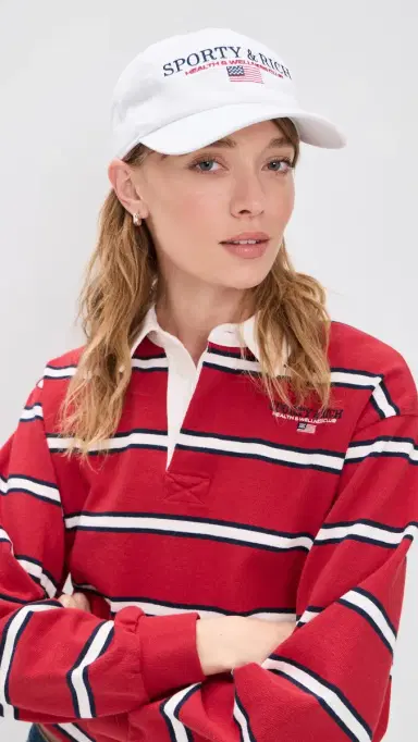 Sporty & Rich S & R Nautical Cap White One Size | Thumbnail 3 Sporty & Rich S & R Nautical Cap White One Size | Thumbnail 3