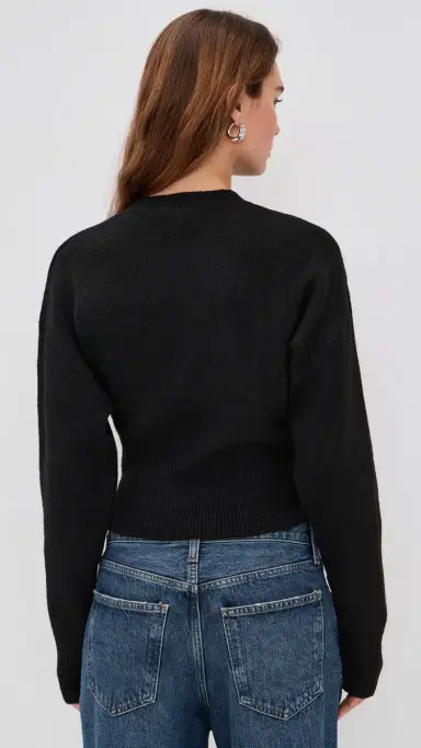LIONESS Dion Knit Sweatshirt Onyx | Thumbnail 3 LIONESS Dion Knit Sweatshirt Onyx | Thumbnail 3