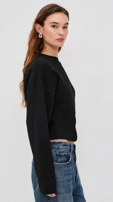 LIONESS Dion Knit Sweatshirt Onyx | Thumbnail 4 LIONESS Dion Knit Sweatshirt Onyx | Thumbnail 4