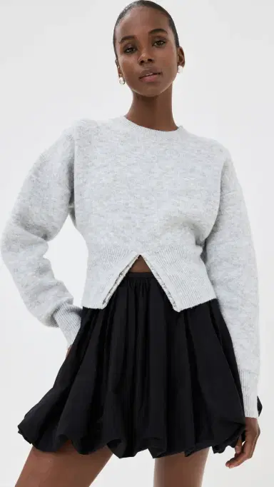 LIONESS Dion Knit Sweatshirt Grey L | Thumbnail 2 LIONESS Dion Knit Sweatshirt Grey L | Thumbnail 2