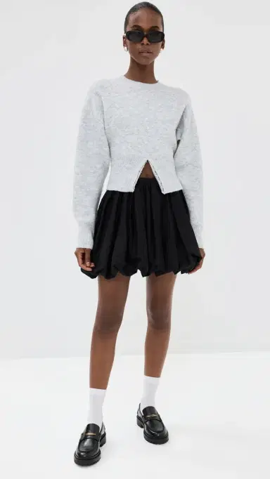 LIONESS Dion Knit Sweatshirt Grey L | Thumbnail 5 LIONESS Dion Knit Sweatshirt Grey L | Thumbnail 5