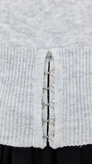 LIONESS Dion Knit Sweatshirt Grey L | Thumbnail 6 LIONESS Dion Knit Sweatshirt Grey L | Thumbnail 6
