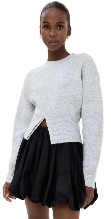 LIONESS Dion Knit Sweatshirt Grey L | Thumbnail 1 LIONESS Dion Knit Sweatshirt Grey L | Thumbnail 1