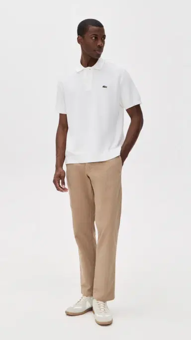 Lacoste Textured Knit Polo Flour | Thumbnail 5 Lacoste Textured Knit Polo Flour | Thumbnail 5