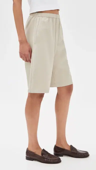 Enza Costa Twill Bermuda Shorts Fog | Thumbnail 4 Enza Costa Twill Bermuda Shorts Fog | Thumbnail 4