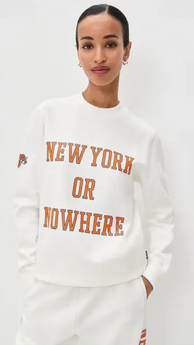 New York or Nowhere Knicks Classic Crewneck Off White | Thumbnail 2 New York or Nowhere Knicks Classic Crewneck Off White | Thumbnail 2