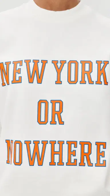 New York or Nowhere Knicks Classic Crewneck Off White | Thumbnail 6 New York or Nowhere Knicks Classic Crewneck Off White | Thumbnail 6