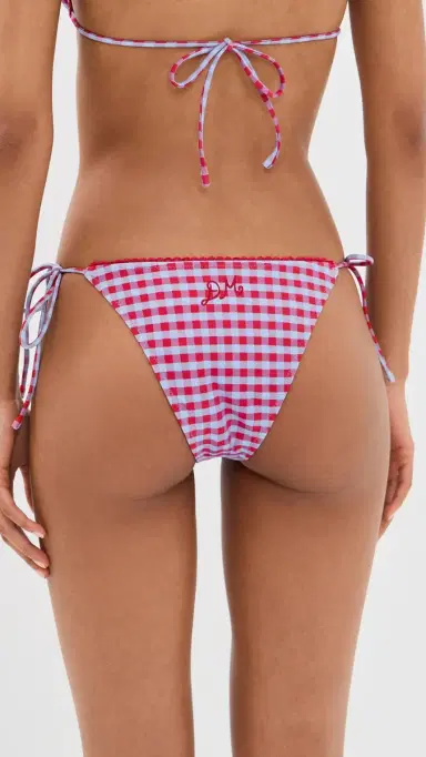 Damson Madder Tie Side Bikini Bottoms Blue/Red | Thumbnail 3 Damson Madder Tie Side Bikini Bottoms Blue/Red | Thumbnail 3