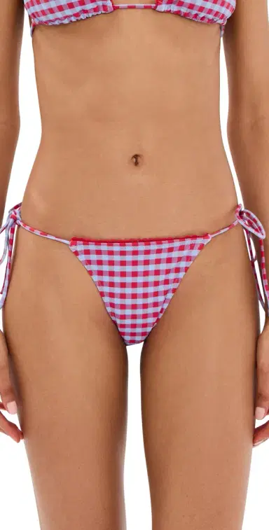 Damson Madder Tie Side Bikini Bottoms Blue/Red | Thumbnail 1 Damson Madder Tie Side Bikini Bottoms Blue/Red | Thumbnail 1