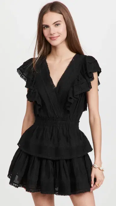 LoveShackFancy Gwen Dress Black | Thumbnail 2 LoveShackFancy Gwen Dress Black | Thumbnail 2
