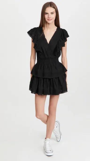 LoveShackFancy Gwen Dress Black | Thumbnail 5 LoveShackFancy Gwen Dress Black | Thumbnail 5