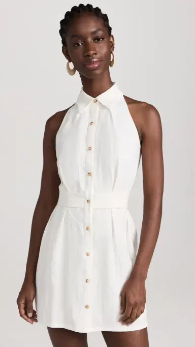 HEVRON Domino Mini Dress White | Thumbnail 2 HEVRON Domino Mini Dress White | Thumbnail 2